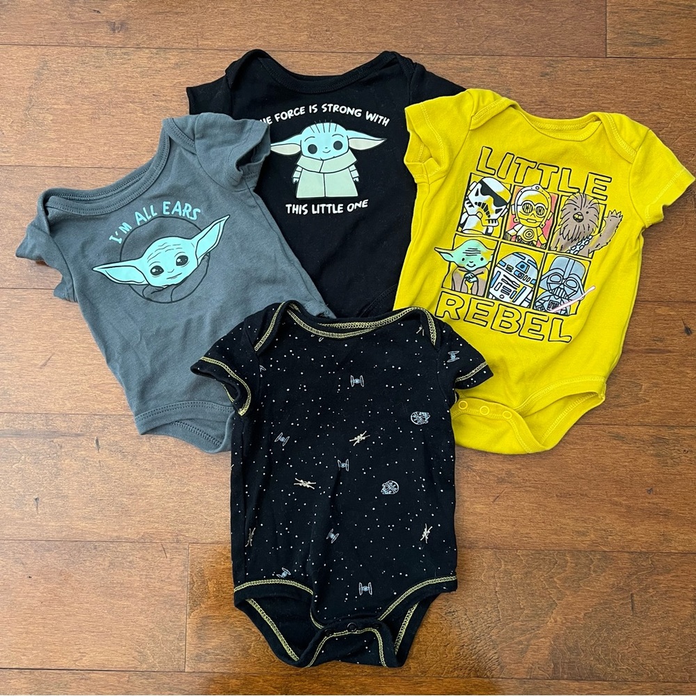 Baby Clothes Bundle 🌌 Grogu / Baby Yoda / Star Wars / Mandalorian — 0-3 months